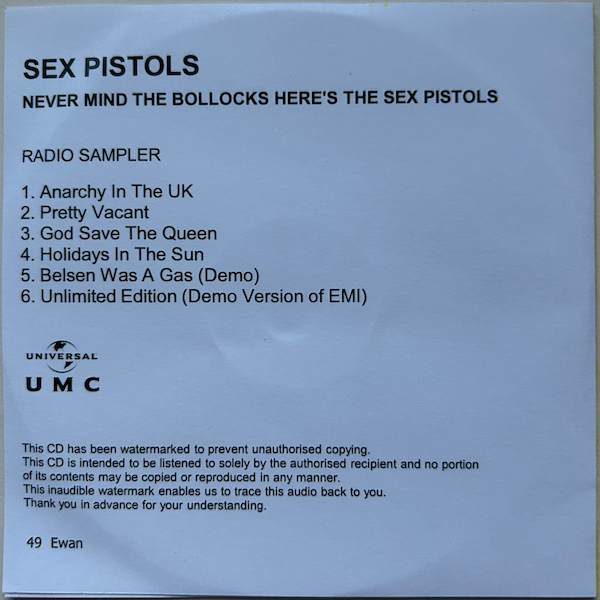 NMTB 2012 Box set promo pressings